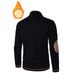 Men's Stand Collar Zip-Up Sweatshirt – Jacquard Knit Pullover With Slim Fit, All-Season Polyester Blend_voghion.com