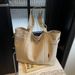 Kvinna Slouchy Stor kapacitet Canvas Bag Tote Pendelväska Premium Sense axelstöd_voghion.com