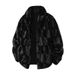 Men’s Luxury Faux Fur Coat – Winter Mink-Style Overcoat (Black/Brown, S-2XL, European Sizing)_voghion.com
