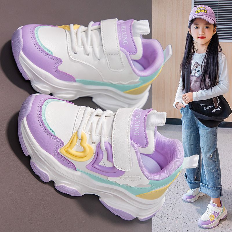 Pantofi sport casual fete suprafata piele toamna si iarna pantofi noi copii 3-6 ani pantofi de alergare copii mijlocii si mari_voghion.com