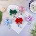 Girly Bow Keychain Niche High End Diamond Bag Pendant Car Keychain Pendant_voghion.com