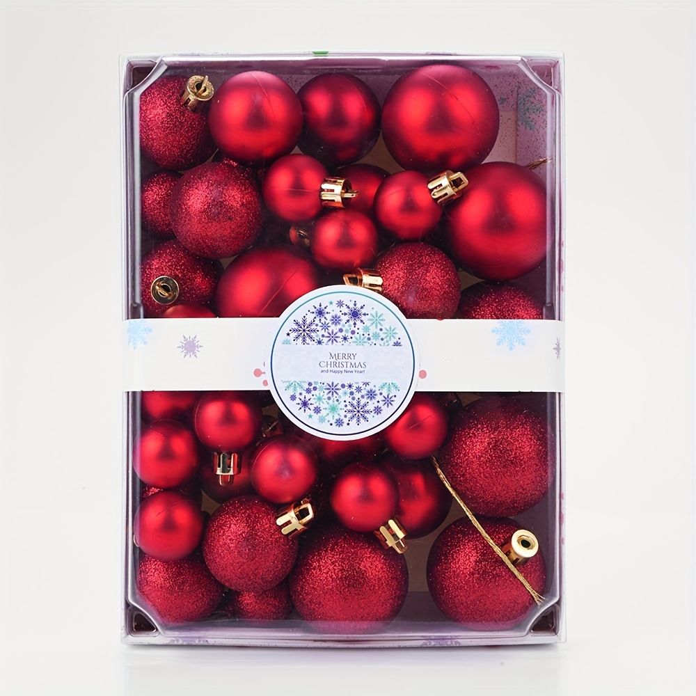 Lillian Cross-Border Hot-Selling In-Stock 42pcs Balls Festive Atmosphere Christmas Tree Decoration Ornaments Manufacturer_voghion.com