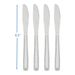 (Confezione da 6) Coltello da tavola per adulti in acciaio inossidabile Lace, set da 4 pezzi, argento_voghion.com