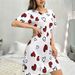 Women's Pajamas Pajamas Spring Cartoon Love Bobo Pattern Casual Comfortable Loungewear Short Sleeves_voghion.com