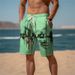 Unbeatable Quality Unbeatable Quality 2024 New Summer Breathable Hawaiian Beach Pants 3D Printed Checkered Pattern Men's Shorts_voghion.com
