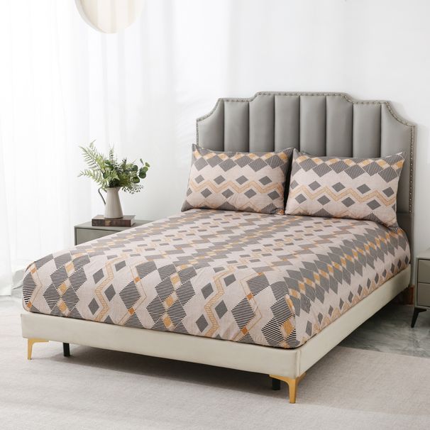 Tribal Bohemian Mattress Cover Polyester Skin Friendly Bed Fitted Sheet Mattress Protector Fitted Sheet_voghion.com