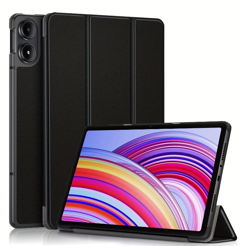 Redmi Pad Pro/Xiaomi POCO 12.1" hoesje met standaard - Krasbestendige, antislip leren hoes met slimme slaap- en waakfuncties_voghion.com