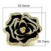 GL021 - IP Gold(Ion Plating) Brass Ring with Top Grade Crystal in Clear_voghion.com