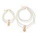 Light Luxury Pearl Bead Necklace Fashionable Ins Metal Pattern Heart Pendant Collarbone Chain_voghion.com