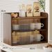 Desktop Rack Dining Table Holder Office Desk Small Dustproof Box Coffee Cup Storage Cabinet_voghion.com