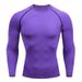 2025 Nowa męska koszulka fitness kompresyjna z długim rękawem i okrągłym dekoltem, oddychająca, obcisła, szybkoschnąca_voghion.com
