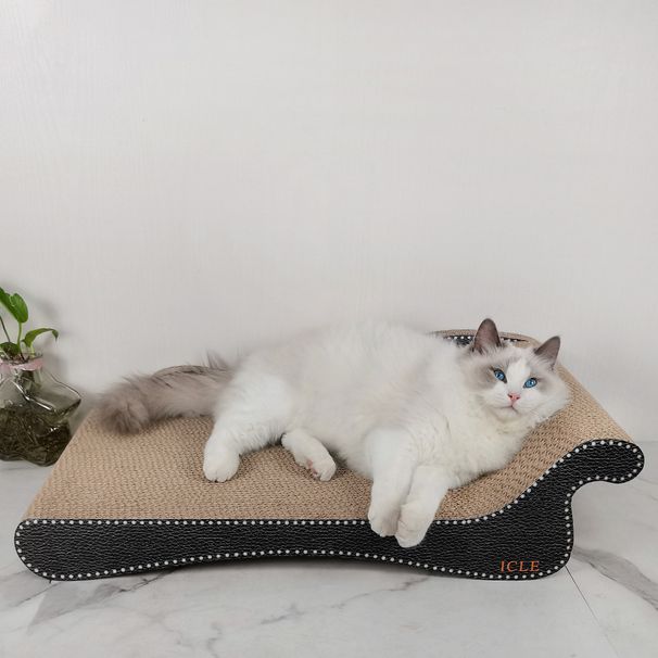 Corrugated Paper Sofa Toy Cat Scratching Durable Claw Grinding Board 700 Beauty Backrest_voghion.com
