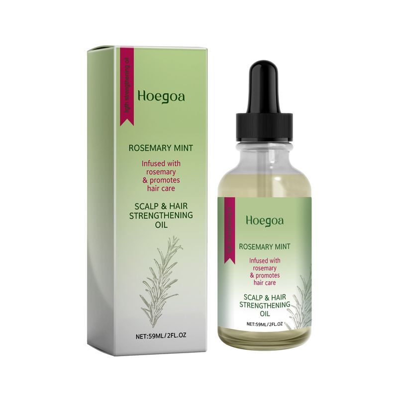 Olio di rosmarino Hoegoa per la cura dei capelli spessi, belli, riparati, morbidi e danneggiati_voghion.com
