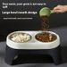 New dog elevated pet drinking and feeding anti knock stainless steel food bowl, cat rice bowl_voghion.com