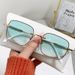 Women's Sunglasses Square Frame With Accessories, Glitter, INS Style, Fashion, High End Sense, Same Style Sunglasses For Men And Women_voghion.com