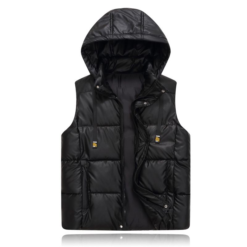 Veste de travail en duvet pour homme, style coréen, tendance, automne-hiver, gilet chaud en coton, manteau sans manches pour étudiant_voghion.com