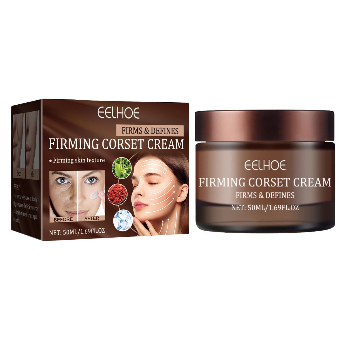 EELHOE Black Tea Firming&Moulding face cream Moisturizing&Rejuvenating Skin Anti wrinkle&Shrinking Pores Lifting and_voghion.com