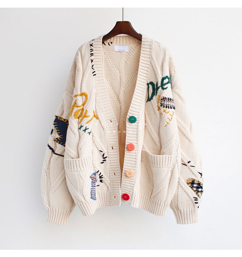 Women's Clothing Cardigan Sweater Women Joker Coat Loose Sweater Autumn_voghion.com