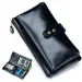Free Shipping Designer Oil Wax Long Genuine Leather Multi-card Slot Card Holder Cowhide Multi-function Wallet Phone Bag_voghion.com