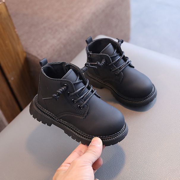 Autumn And Winter New Children's Martin Girls' Shoes, British Leather Short Boots, Boys' Boots_voghion.com