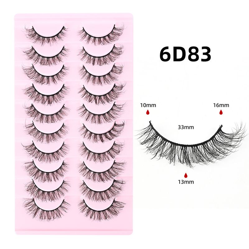 Eyelashes Set 10 Pairs Of False Eyelashes Three Dimensional Multi Layered Dense Natural Simulation Stage Makeup Eyelashes_voghion.com