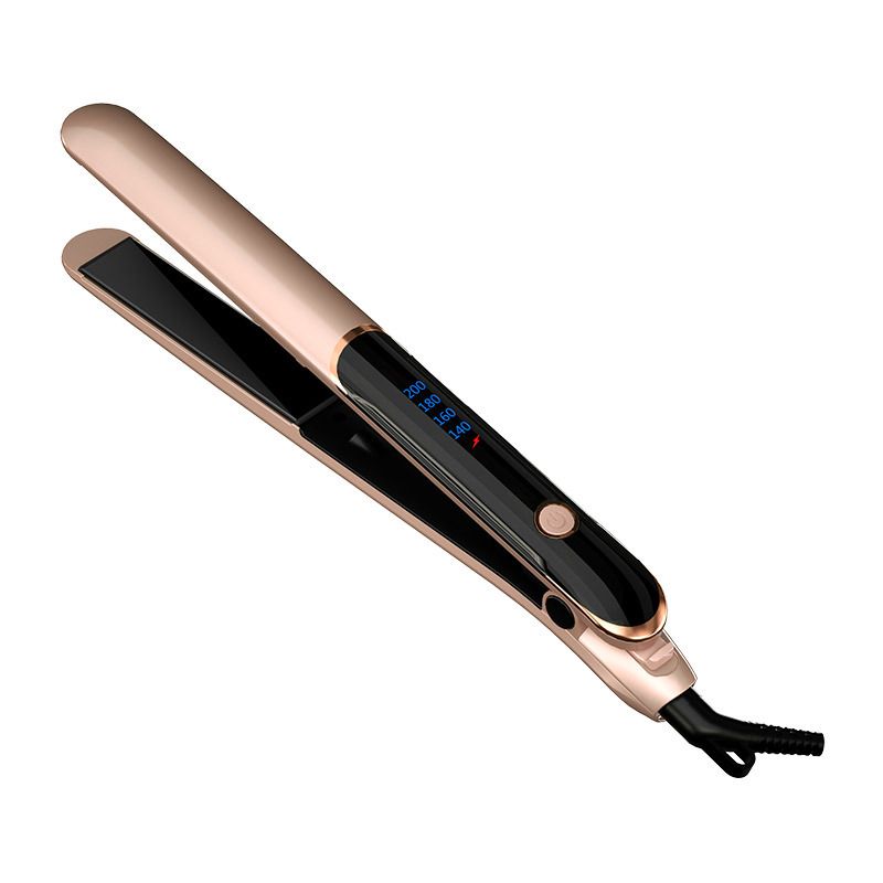 Piastra per capelli a doppio voltaggio (110 V-220 V) - Piastra e arricciacapelli ionico per uno styling senza danni (adatto per i viaggi e anti-crespo)_voghion.com