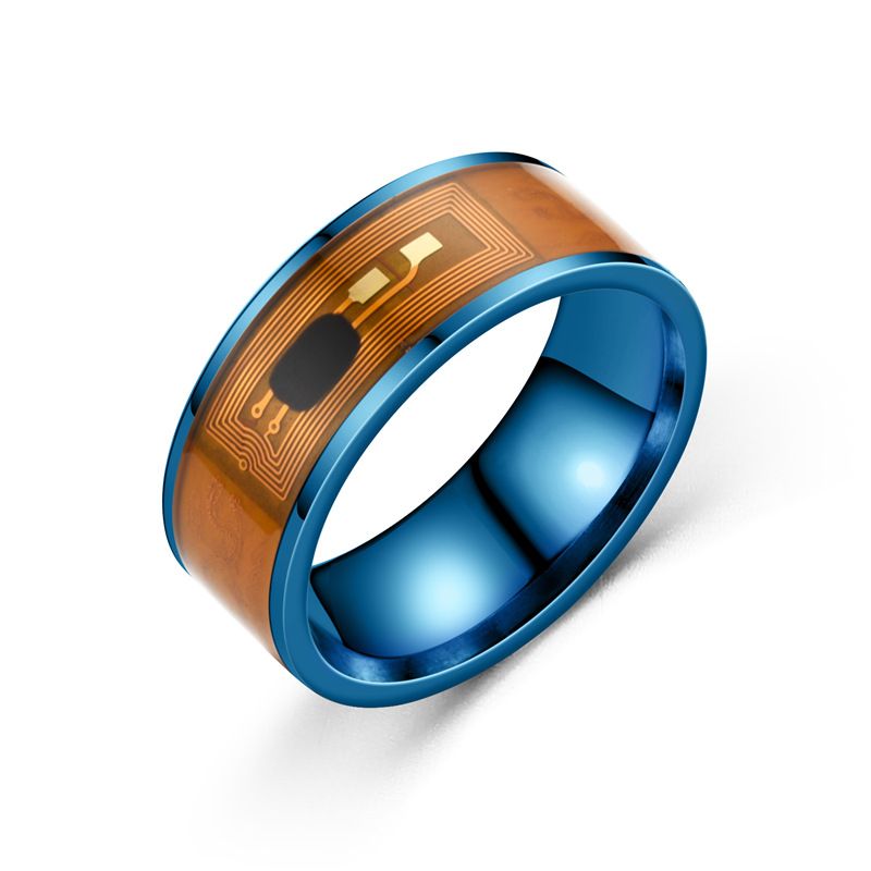 Rings Fashion New NFC Mobile Phone Tag Smart Ring Oil Drop Shuanglong Ring Large Quantity Preferential_voghion.com
