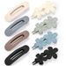 Large Temperament Frosted Flower Clip Side Clip Bangs One Line Broken Hair Clip Back Of The Head Clip Horizontal Clip Head Ornament_voghion.com