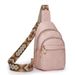 New women's pu breast stylish and simple messenger bag, large-capacity portable shoulder bag_voghion.com
