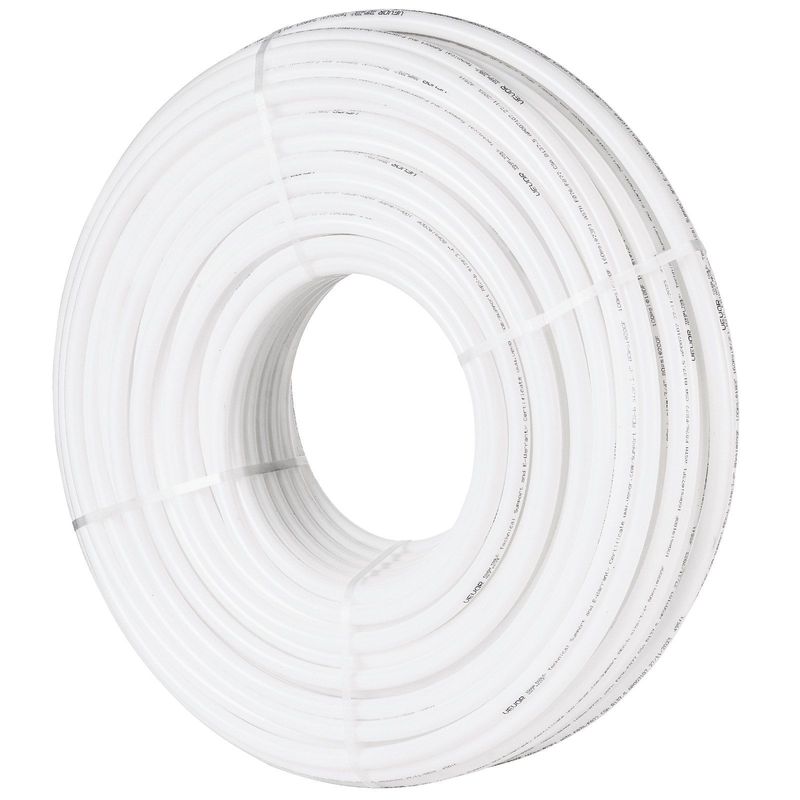 VEVOR PEX Pipe 3/4 Inch, 500 Feet Length PEX-B Flexible Pipe Tubing For Potable Water, Pex Water Lines For Hot/Cold Water & Easily Restore, Plumbing Applications With Free Cutter & Clamps ,White_voghion.com