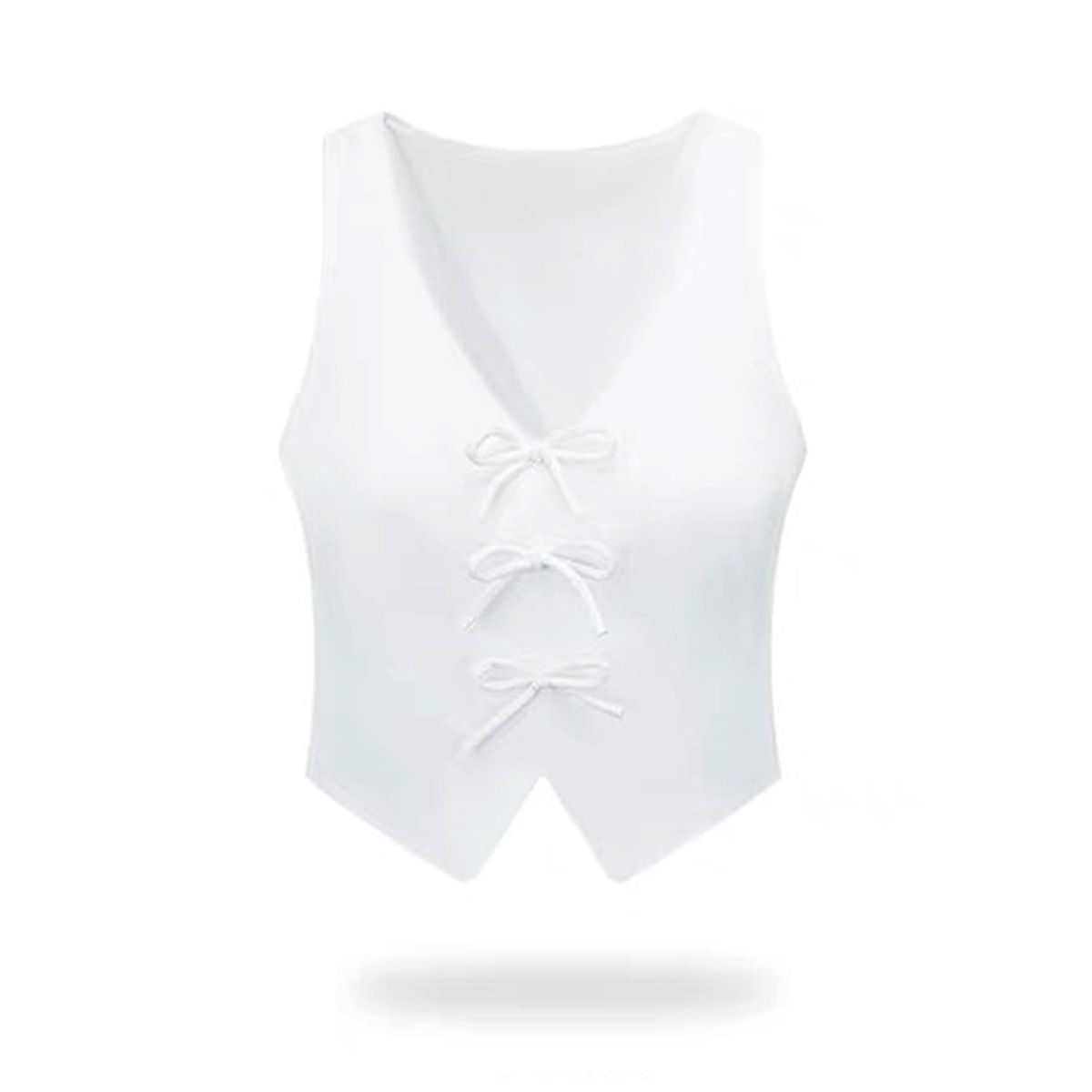 Damenbekleidung mit langem Hals und Schleife für einen schönen Rücken und Brustpolster für süße und würzige Mädchen, Tanzkleidung mit V-Ausschnitt, Sportunterwäsche_voghion.com