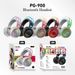 PG900 nieuwe RGB lichtgevende kleurrijke hoofd gemonteerde Bluetooth kaart invoegbare draadloze headset_voghion.com