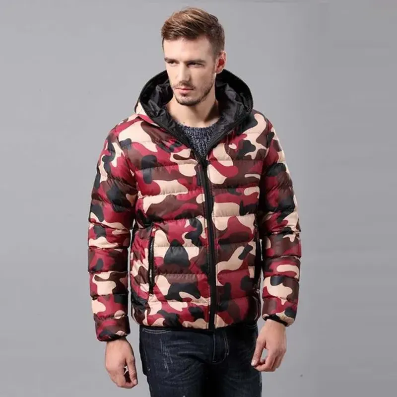 Parkas Men's Cotton Padded Down Jacket Camouflage Military Parka Camo Zipper Hoodie Autumn Coat Male Army Style Casual_voghion.com