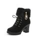 Snow For Women 35-42 In Stock 2023 Autumn And Winter Chunky Short Women's Side Zipper Fashion Boots High Heel Pendant_voghion.com