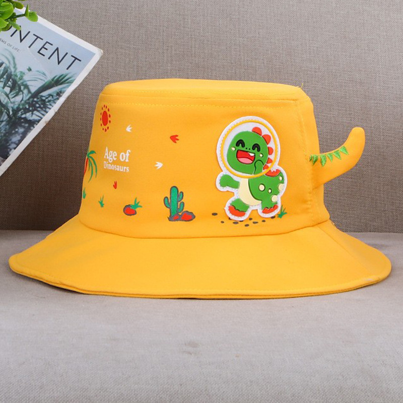 Cappello da pescatore per bambini, estivo, sottile, con protezione solare, simpatico cartone animato, versione coreana, per ragazzi e ragazze, asilo_voghion.com