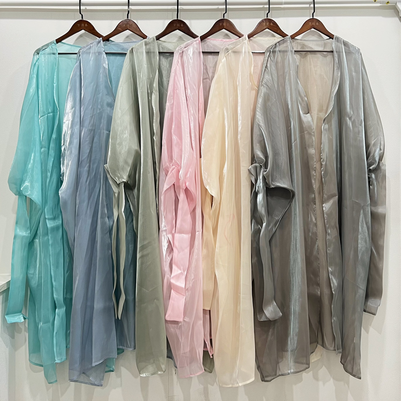 Cardigan arabe pour femme avec nœud, robe Abaya_voghion.com