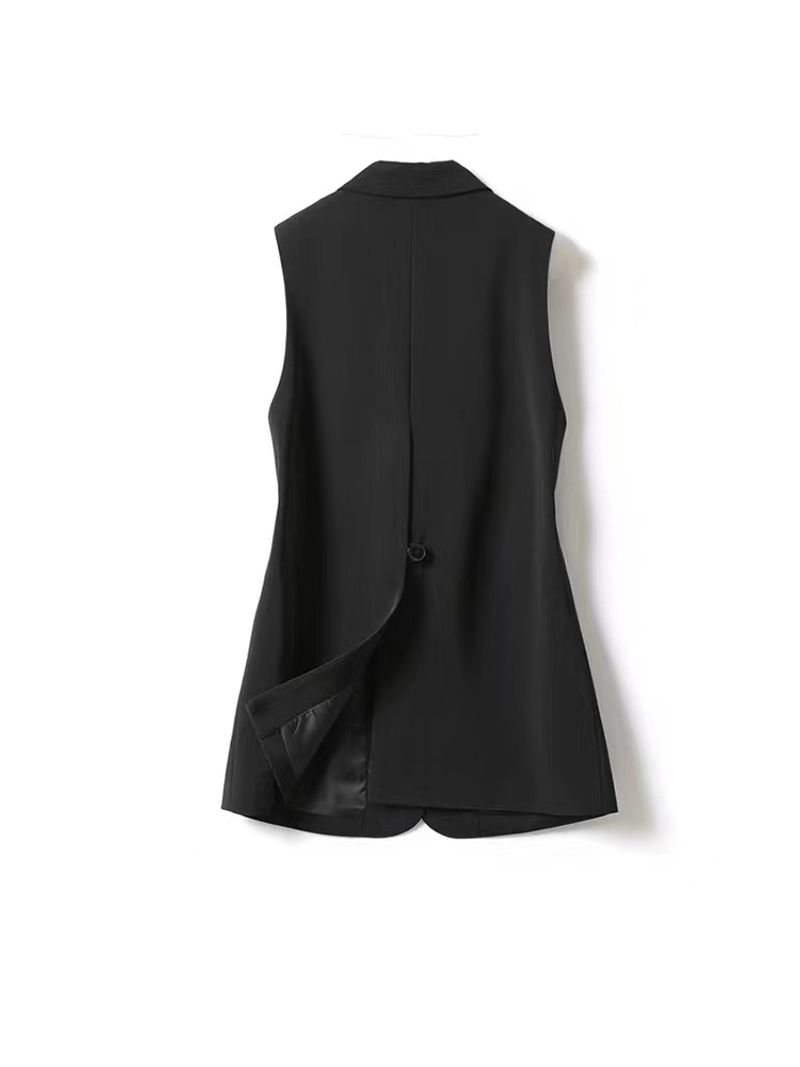 Gilet de costume sans manches pour femmes, manteau ample, haut de gamme, nouvelle collection _voghion.com