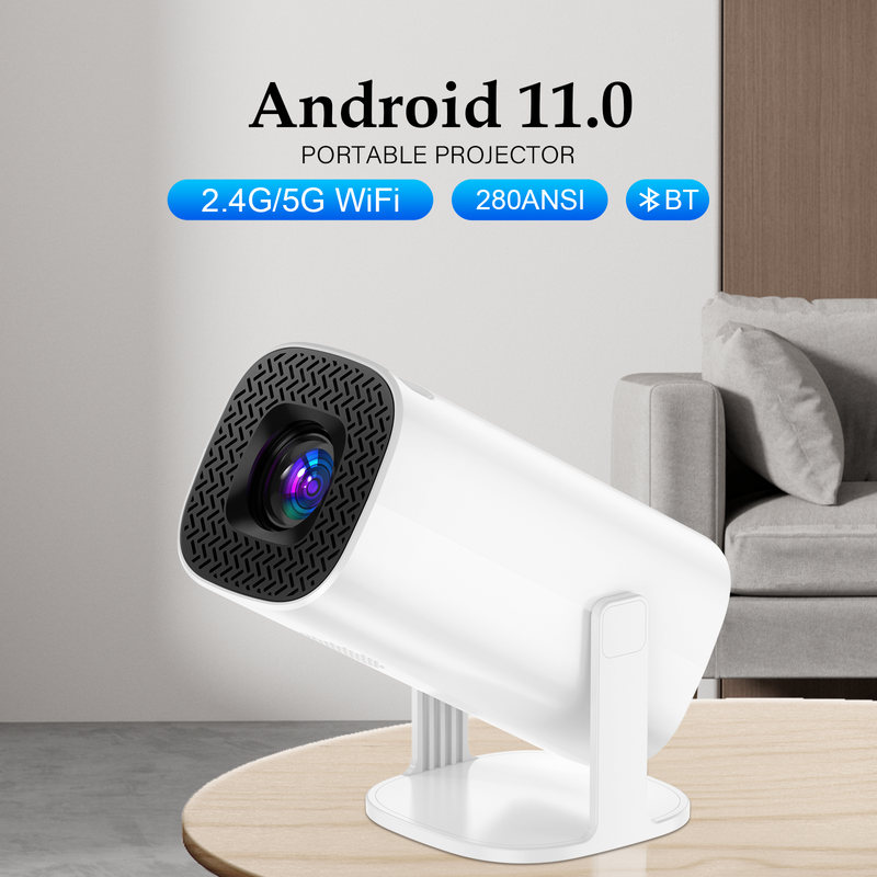 P30 Smart Mini Android 11 WiFi6 Unterstützt 4K 1080P BT5.0 1280*720P Tragbarer Heimkino-Projektor_voghion.com
