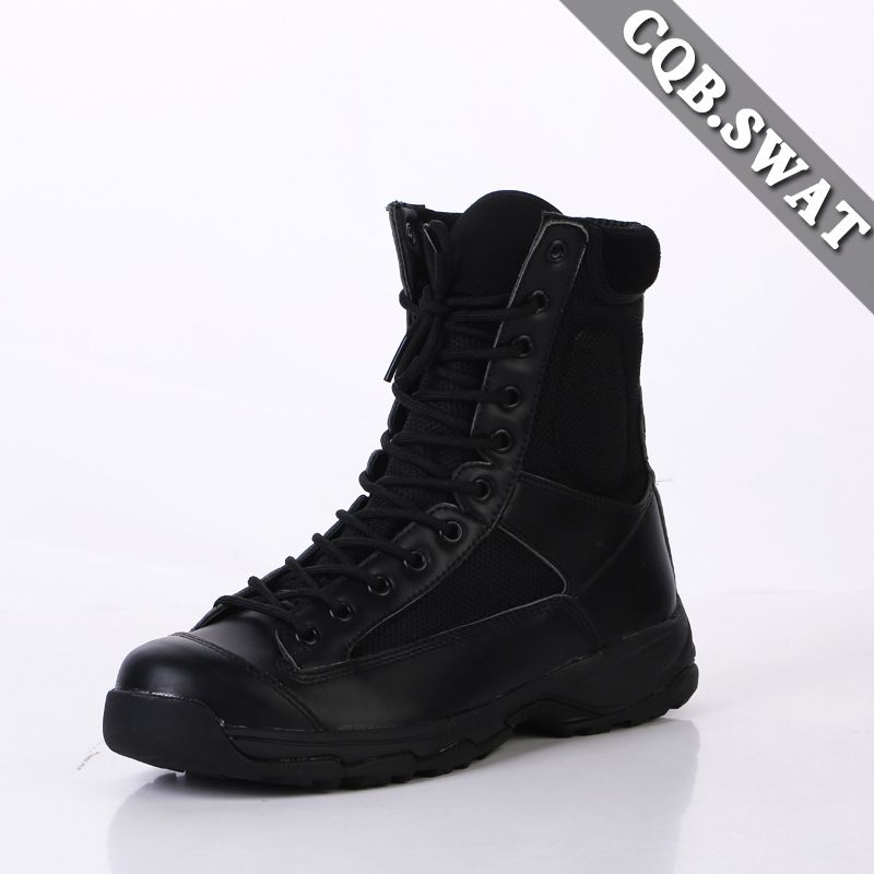 Stivali da combattimento leggeri, ammortizzanti, alti, tattici, da esterno, stivali da combattimento traspiranti_voghion.com