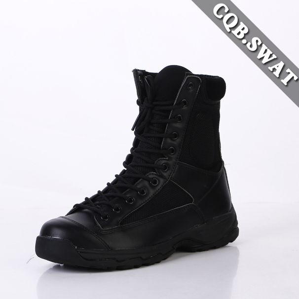 Stivali da combattimento leggeri, ammortizzanti, alti, tattici, da esterno, stivali da combattimento traspiranti_voghion.com