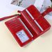 Retro Multi Function Anti Theft Brush Rfid Zipper Snap Button Large Capacity Long Women's Wallet Wallet Handbag_voghion.com