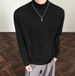 Men's Loose Fit Thermal Long Sleeve T-Shirt - Soft Fleece Lining, Comfortable Round Neck, Casual Streetwear For Teens & Adults_voghion.com