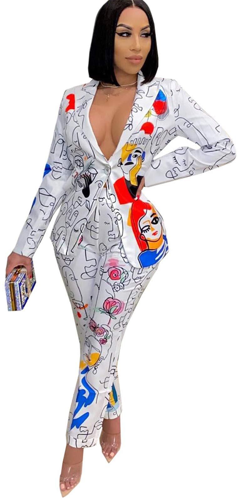 Women Niche Design Contrast Color Button Long Sleeve Suit Jacket Slim Loose Spring New Suit Sets_voghion.com