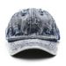 Hoed dames gewassen oude witte effen kleur denim baseballpet buitensport heren zonnehoed eendenbekpet_voghion.com