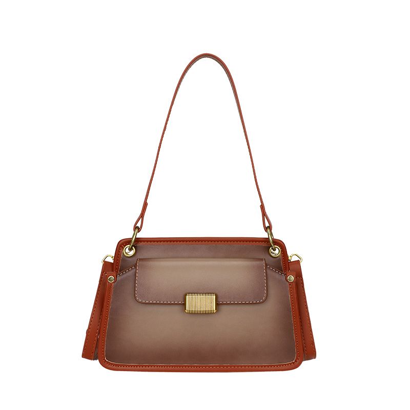 Texture bag 2023 new cross-body bag small body bag niche design sense one shoulder bag retro underarm bag female_voghion.com