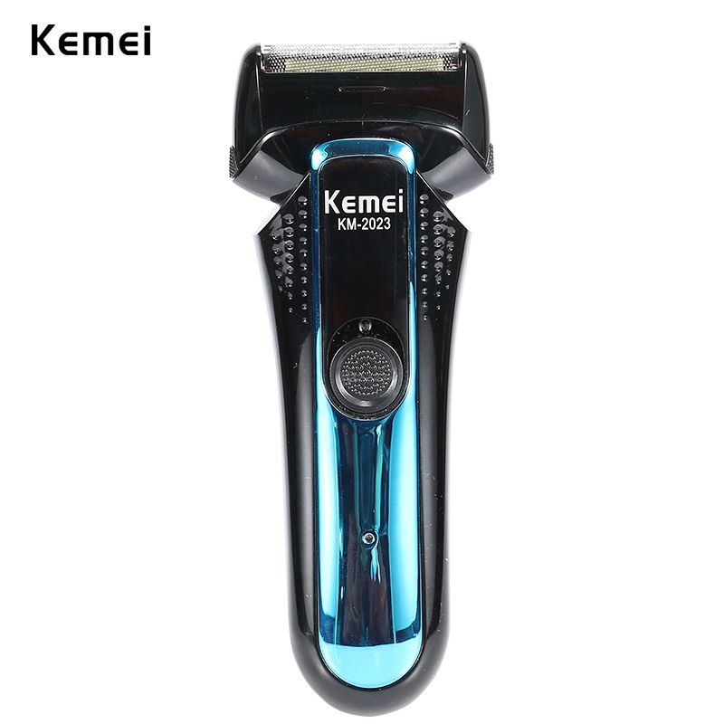 Kemei KM-2023 Männer Electic Razo 2 Klingen Codless Bead Shave Männlichen Wiederaufladbare Perle Timme Trinkwasser Sidebuns_voghion.com