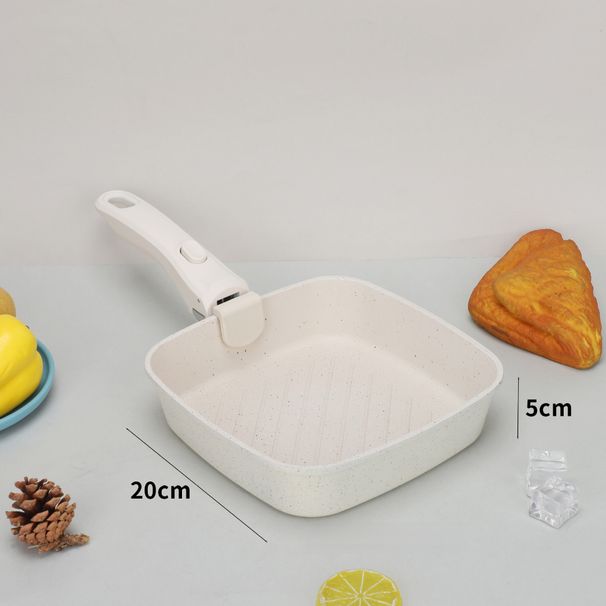 Juego de utensilios de cocina minimalista, antiadherente, para freír leche, sopa, huevos, sartén con mango desmontable_voghion.com