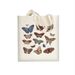 Trend Student Tote Cat Butterfly Print Canvas Bag Shopping Bag Shoulder Tote Bag_voghion.com