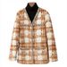 "Luxury Grain Wool Fur Coat - Spring V-Neck Women's Shearling Coat With Subtle Scent Infusion | Timeless Outerwear For Elegant Layering (M-XL)"_voghion.com
