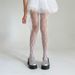 Collants résille ajourés en dentelle florale, simples et sexy, en maille jacquard, couleur unie, tendance_voghion.com